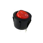 Кнопка KCD1 2pin червона прозора
